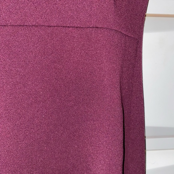 Fashion Nova, wine color, size Small. Worn twice. Asymmetrical. - Picture 3 of 5